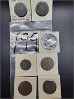 (7) VARIOUS UNITED STATES LARGE CENTS