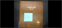 1858-1920 CANADIAN LARGE CENTS BOOK WITH 43 COINS