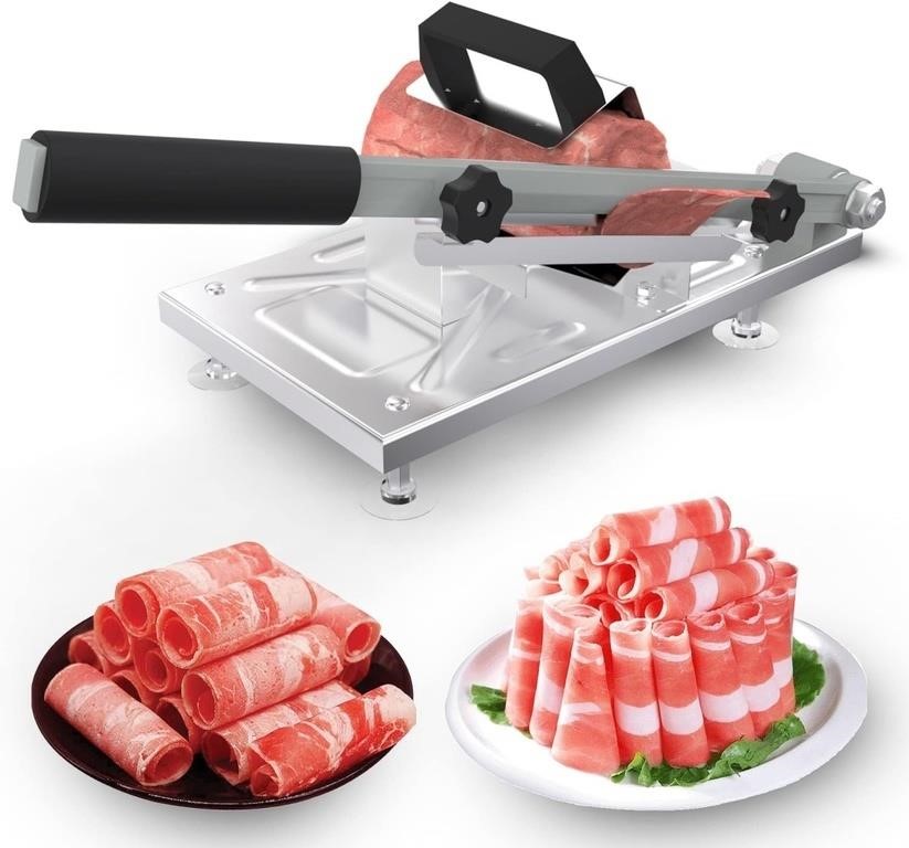 Stainless Steel Food Slicer,Manual Frozen Meat
