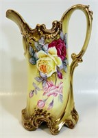 WONDERFUL HAND PAINTED NIPPON PORCELAIN PITCHER