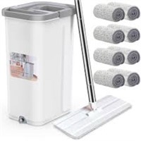 Aifacay Floor Mop and Bucket Set 57.8'' Stainless