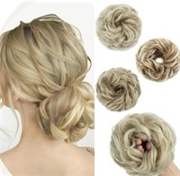 (new) 1 pc Messy Hair Bun Hairpieces Curly Wavy