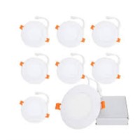 6 Pack 4 Inch LED Slim Panel Pack 9W Dimmable