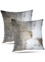 ( Packed / New ) Alricc Brown Throw Pillow Covers