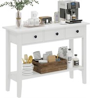 $120 soges 39.4Inch Console Table with 3 Drawers,