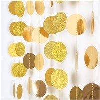 Gold Circle Garland Gold Party Decorations