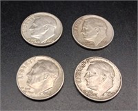 Silver Dime Lot ('56,'63,'64,'64)
