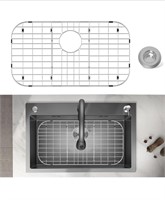 Stainless Steel Sink Protector 26"x14" with Rear