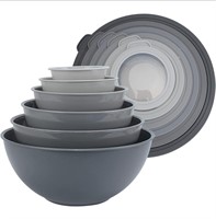 New COOK WITH COLOR Mixing Bowls with TPR Lids -