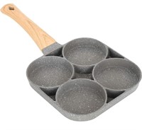 (new/broken handle)Non Stick Egg Pan with 4