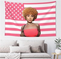 Ice Spice Tapestry American Flag Tapestries