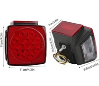 (Brand new/ wrapped )Square LED Tail Light Pair