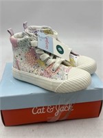 NEW Cat & Jack Size 9 Patch Work Flower Shoes