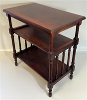 NICE CLEAN THREE TIER MAHOGANY STAND - END TABLE