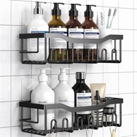 Shower Caddy 2 Pack,Adhesive Shower Organizer for