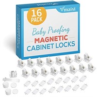 16 Pack Child Safety Magnetic Cabinet Locks - Vmai