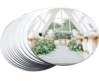 12 Packs Round Mirror Centerpieces for Tables,