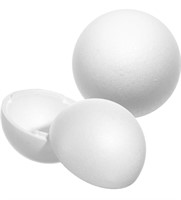HOODANCOS 2pc White Foam Balls Half Round