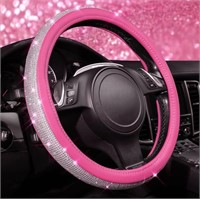 Diamond Pink Steering Wheel Cover, with Bling