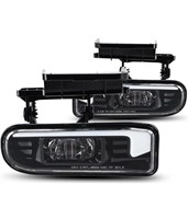 AMONLY LED Fog Lights with DRL Compatible with