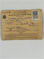 Vintage War Ration Book