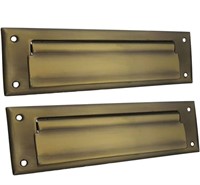 QCAA Solid Brass Mail Slot, with Solid Brass