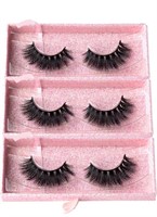 New 1 Packs 3D Mink Lashes, Fluffy Long Thick