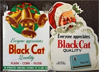 BLACK CAT TOBACCO HOLIDAY ADVERTISING POSTERS