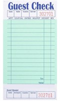 3 pcs  Fred's Favorite Green Guest Check Books