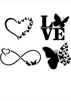 New Butterfly Decals 4 Pack: Butterfly Infinity,