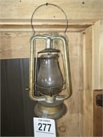 Vintage lantern - globe is marked Winfield Warren