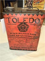 Vintage Toledo Thread Cutting oil can