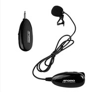 APORO 2.4G Wireless Lavalier Microphone Outdoor Sp