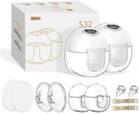 S32 Double Electric Hands Free Breast Pump, 2PCS W