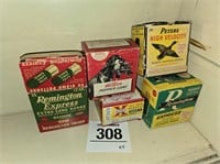 Vintage shotgun shell boxes - empty except for