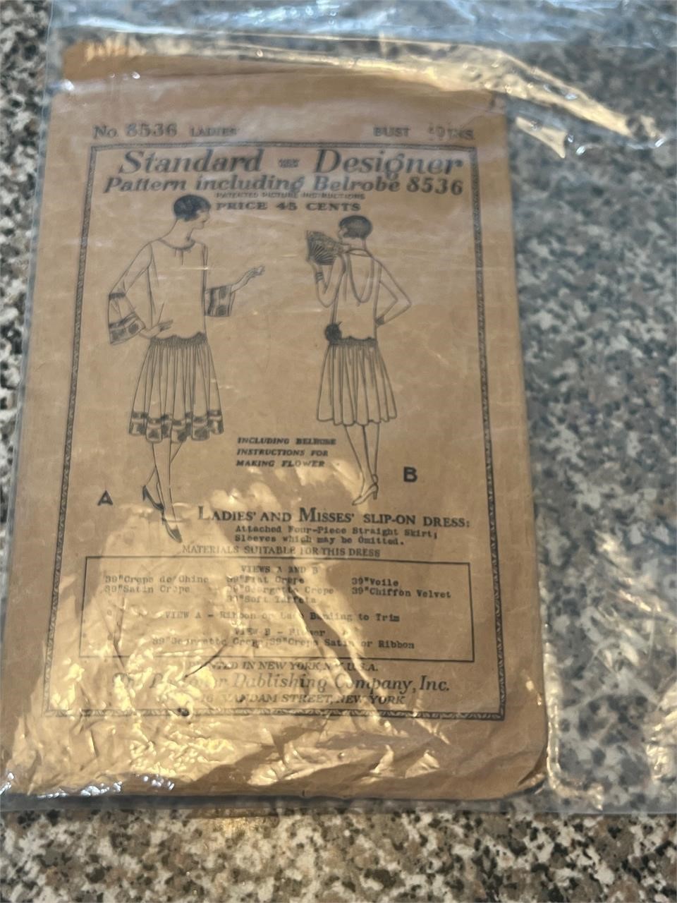 Vintage Standard Designer Sewing Pattern
