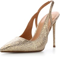 Size 5 - Yumlon Women's Closed Toe Heels Glitter W