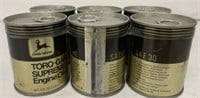 6 Pack Cans of John Deere Engine Oil