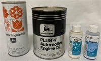 4 John Deere pcs-Oil Cans,Polish & Wash Bottles