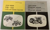lot of 2 John Deere Operator's Manuals