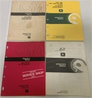 lot of 4 John Deere Operator's Manuals