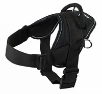 Dean and Tyler DT Dog Harness, Black With Reflecti