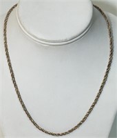 UNIQUE STERLING SILVER ROPE TWIST NECKLACE