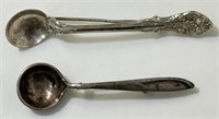 SWEET MINIATURE STELRING SILVER SPOON BROOCHES
