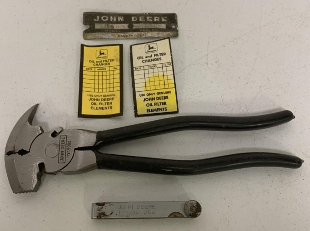 5 John Deere All Purpose tool, Feeler Gauges
