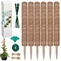 Moss Pole 123 inch 6 Pack Plant Moss Pole for Plan