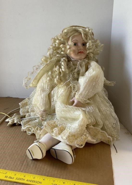 Porcelain Animated Doll In Box
