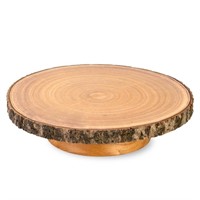 Beautiful, Natural Rustic Cake Stand - Smooth, Eas