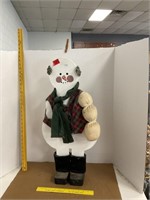 Wooden Snowman missing arm