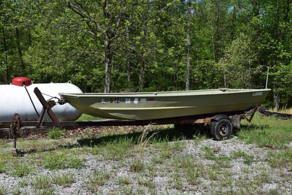 Boat and trailer